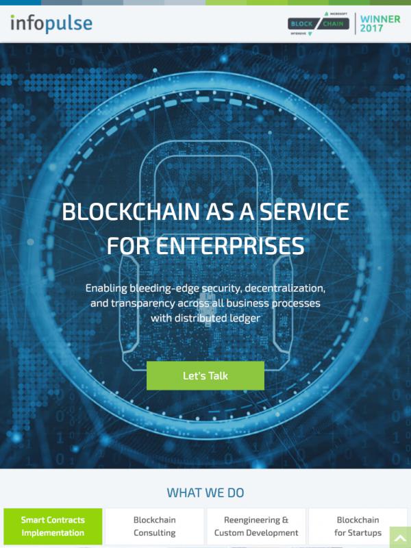 Blockchain as a service example picture